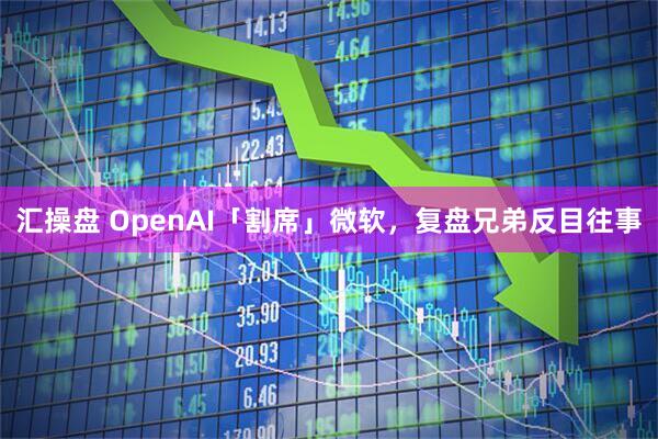 汇操盘 OpenAI「割席」微软，复盘兄弟反目往事