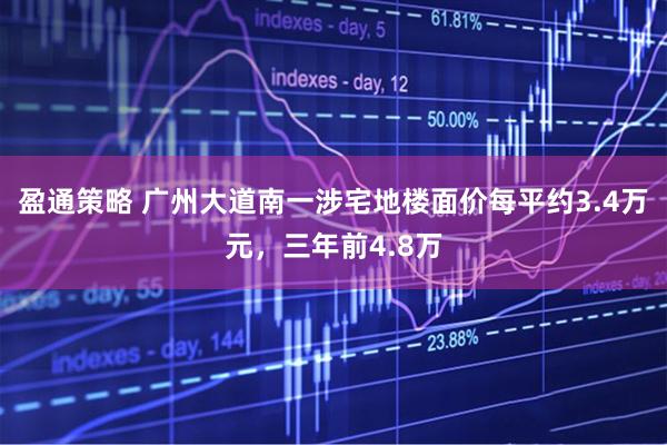 盈通策略 广州大道南一涉宅地楼面价每平约3.4万元，三年前4.8万