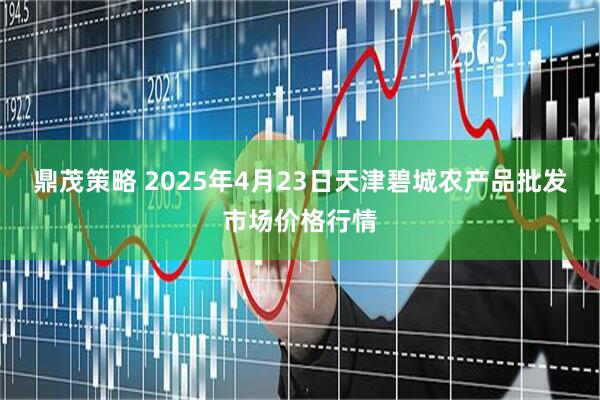 鼎茂策略 2025年4月23日天津碧城农产品批发市场价格行情